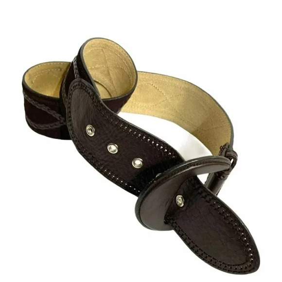 Another Line M brown leather 2.5” thick belt - Picture 4 of 9